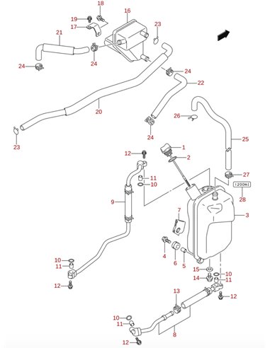 Medidor nivel aceite original Suzuki LTR 450 (n1)