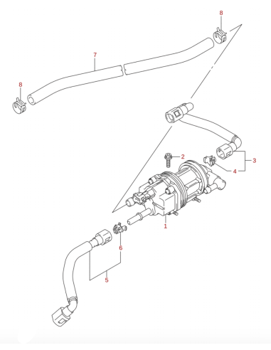 Bomba combustible original Suzuki LTR 450 (n1)