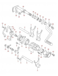 Tornillo base cambio original Suzuki LTR 450 (n43)