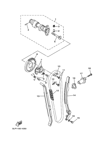 Descompresor original Yamaha YFM 660 RAPTOR (n7)