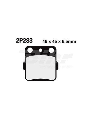 Juego pastillas de freno NISSIN 2P283ST Tra. YZ85 02-15. Posición: Delantera.