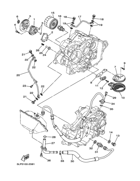 Muelle bomba aceite original Yamaha YFM 660 RAPTOR y YFM 700 RAPTOR (n26 y n28) y YFZ 450 (n27)