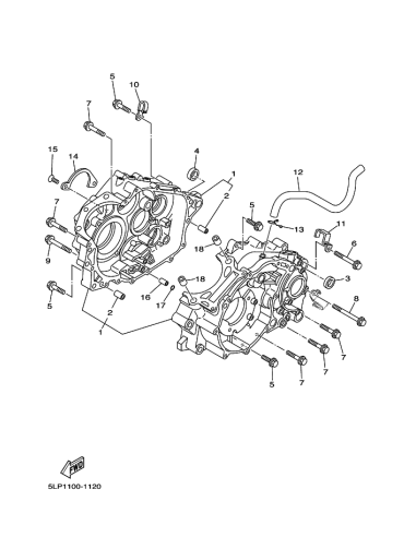 Brida carter original Yamaha YFM 660 RAPTOR (n10)