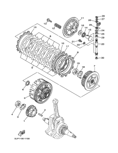 Tornillo muelle embrague original Yamaha YFM 660 RAPTOR (n13)