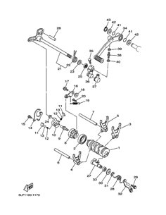Varilla pedal cambio original Yamaha YFM 660 RAPTOR (n38)