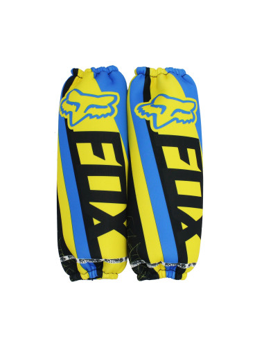 Fundas de amortiguador EXTREME FOX azul y amarillo