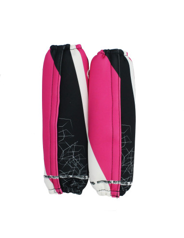 Fundas de amortiguador EXTREME FOX rosa blanco y negro