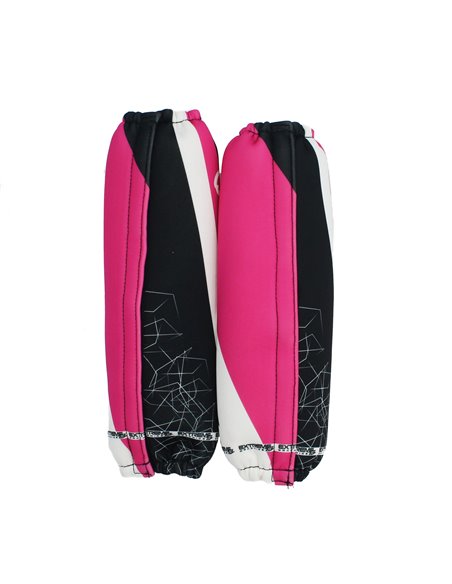 Fundas de amortiguador EXTREME FOX rosa blanco y negro