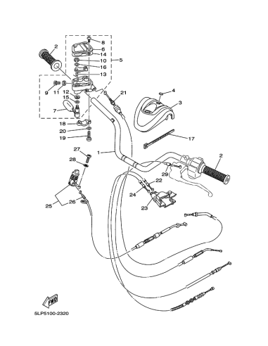 Cable arranque original Yamaha YFM 660 RAPTOR (n29)