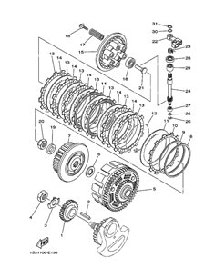 Varilla empuje embrague original Yamaha YFM 700 RAPTOR (n21)