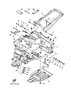Protector motor original Yamaha YFM 700 RAPTOR (n15)