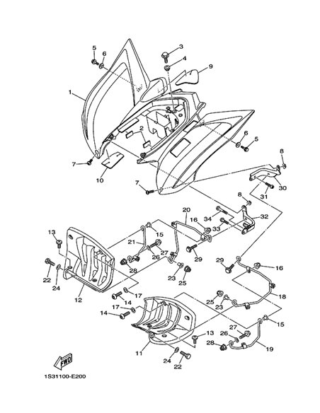 Tornillo original Yamaha YFM 700 RAPTOR (n33) y (n10)