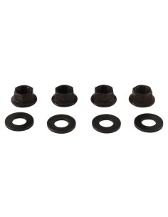 Kit tuercas planas negras rueda delantera y trasera ALLBALLS Yamaha YFM 350 89-06 660 YFZ 350 450 90-06