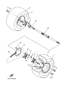 Cadena original Yamaha YFM 700 RAPTOR (n20)