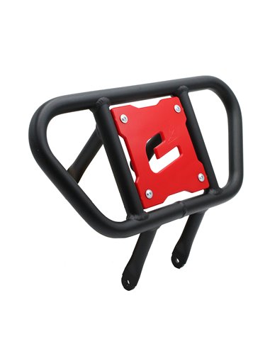 Defensa aluminio CROSSPRO P-20 negra y roja Suzuki LTR 450