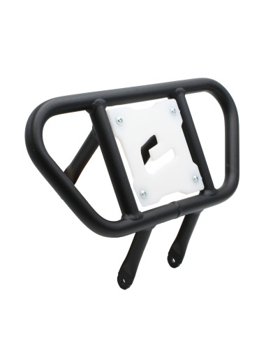 Defensa aluminio CROSSPRO P-20 negra y blanca LTZ 400 KFX 400 TRX 400 450 R/ER DVX 400