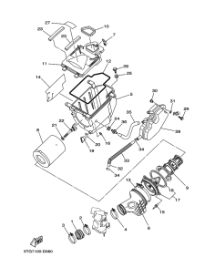 Junta de culata 1 original Yamaha Banshee (n7)