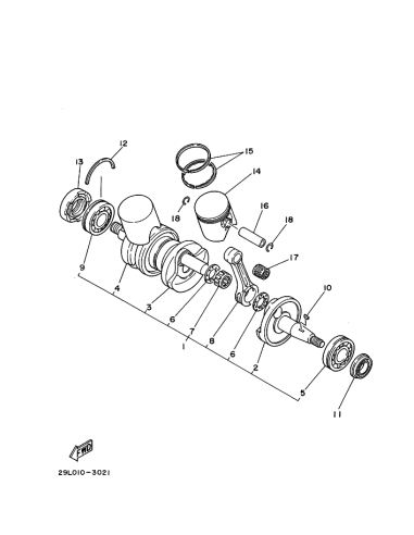 Manivela 4 original Yamaha Banshee (n4)