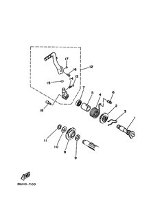 Circlip original Yamaha Banshee (n11)