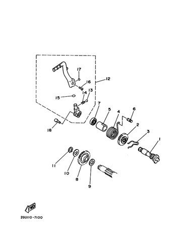 Circlip original Yamaha Banshee (n11)