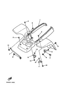 Soporte 1 original Yamaha Banshee (n11)