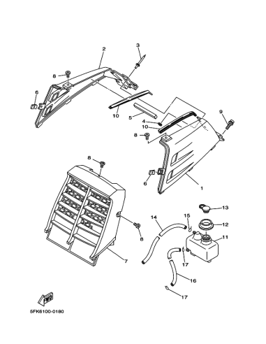 Panel delantero original Yamaha Banshee (n7)