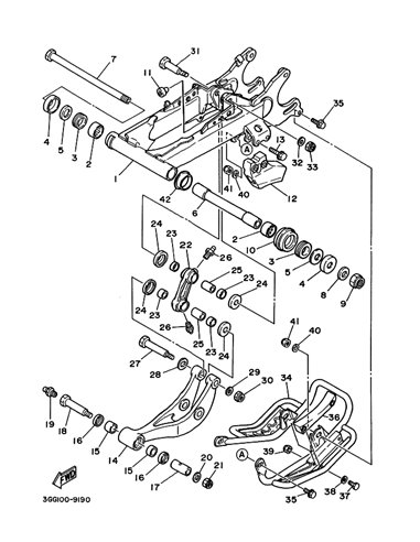 Cubierta original Yamaha Banshee (n34)