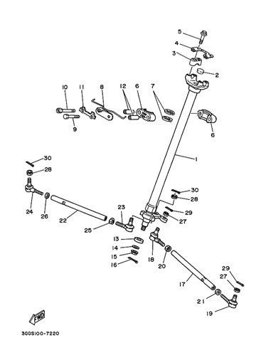 Tuerca autoblocante original Yamaha Banshee (n15)