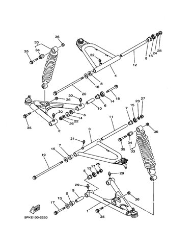 Tornillo original Yamaha Banshee (n19 n20)
