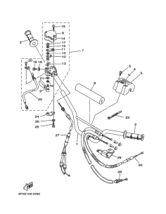 Banda de cable de interruptor original Yamaha (n23)