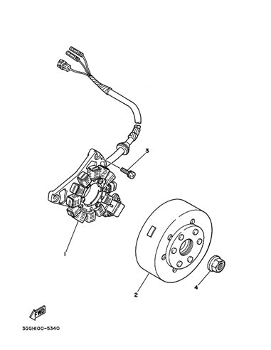 Rotor completo original Yamaha Banshee (n2)