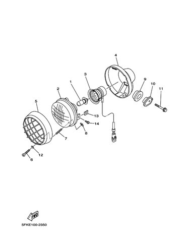 Tornillo original Yamaha Banshee (n14)