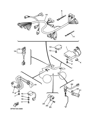 Perno original Yamaha Banshee (n2)