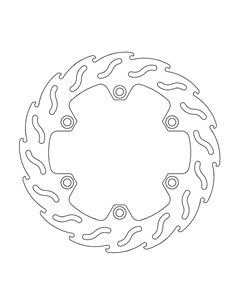Disco de freno delantero izquierdo FLAME SERIES MOTOMASTER 276mm  Honda SLR 650 97-03  XLV Transalp 87-96