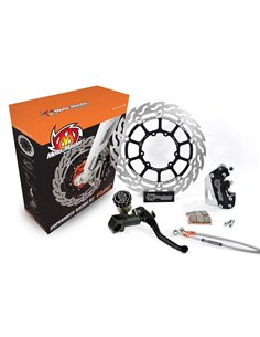 Kit de freno delantero flotante 320mm SUPERMOTO RACING MOTOMASTER HUSQVARNA 125 250 300 449 450 510 511 ...-13