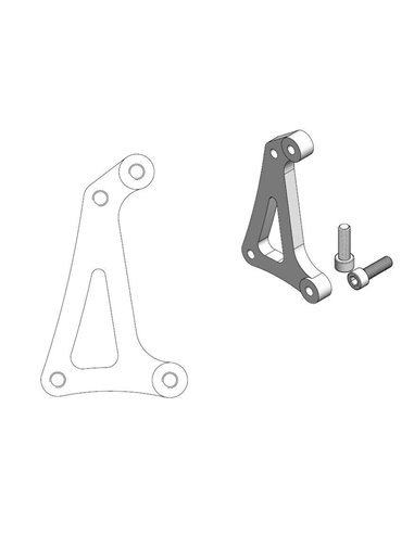 Soporte adaptador de pinza para disco delantero SUPERMOTO MOTOMASTER  TM RACING 125 144 250 300 450