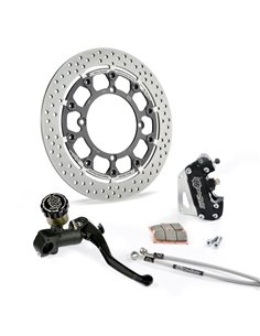 Kit de freno delantero round disc flotante 300mm SUPERMOTO RACING MOTOMASTER (con foco) KTM GASGAS 21-... HUSQVARNA 14-...