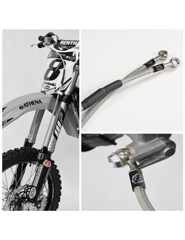 Latiguillo freno delantero medida original MOTOMASTER TM RACING 125 144 250 300 450 530