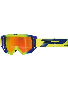 Gafas PROGRIP 3200-325 FL Amarillo fluorescente Azul electrico