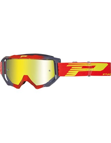 Gafas PROGRIP 3200-337 FL Rojo Gris