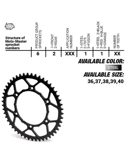 Corona MOTOMASTER STEEL 520  Honda TRX 250 EX 93-08 TRX 250 R 86-92 TRX 250 X 86-92  TRX 300 EX-X 94-09 TRX 400 EX 99-08