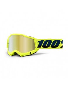 Gafas 100% ACCURI 2 amarillo / oro con cristal espejo