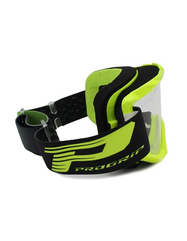 Gafas PROGRIP 3201-164 FL Amarillo fluorescente cristal transparente