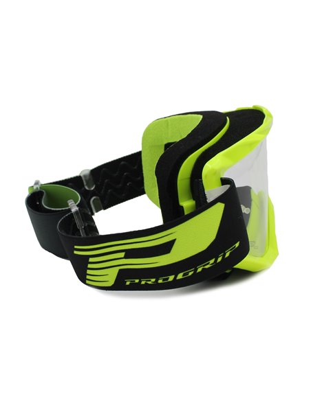 Gafas PROGRIP 3201-164 FL Amarillo fluorescente cristal transparente