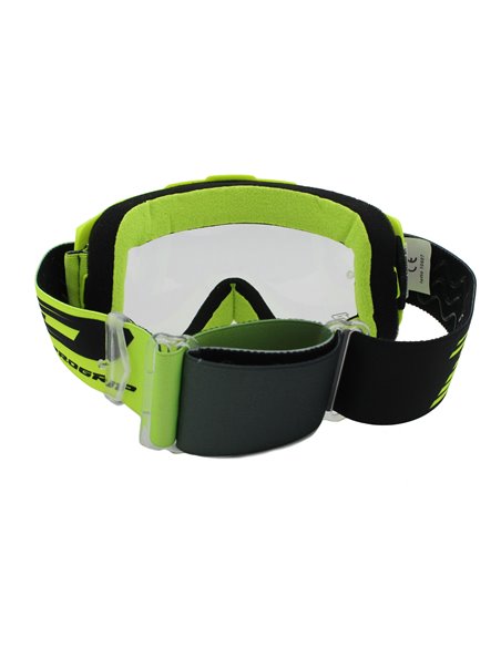 Gafas PROGRIP 3201-164 FL Amarillo fluorescente cristal transparente