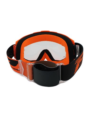 Gafas PROGRIP 3201-166 naranja fluorescente cristal transparente