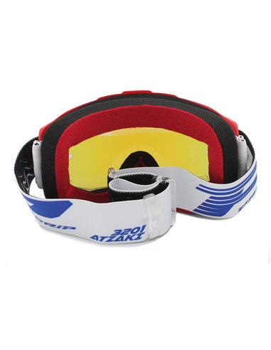 Gafas PROGRIP 3201FL-130 rojo blanco cristal azul espejo
