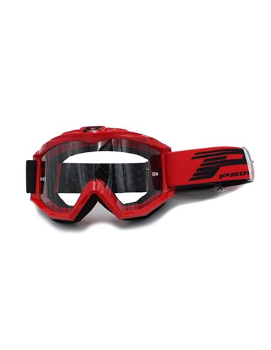 Gafas PROGRIP 3201-107 rojo cristal transparente