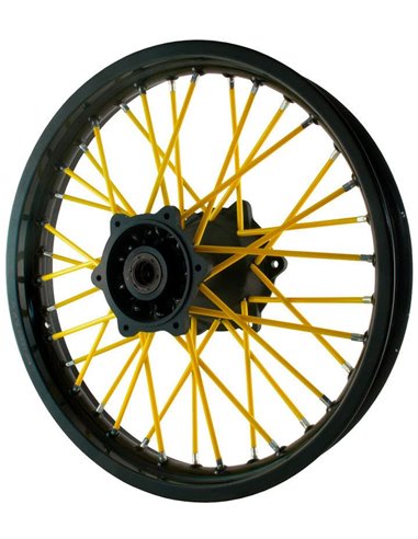 Protectores de radios Racepro amarillos (38 delanteros y 38 traseros)