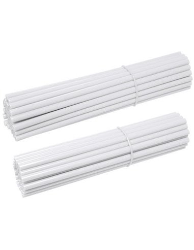 Protectores de radios Racepro blancas (38 delanteros y 38 traseros)